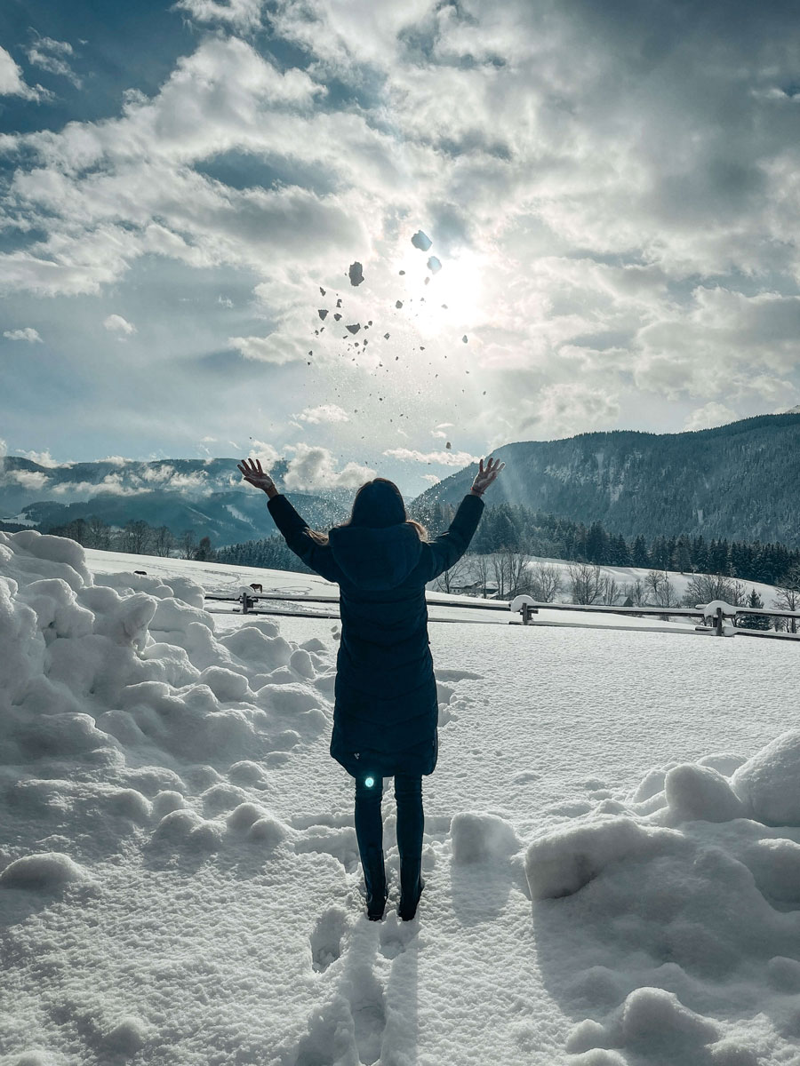 Winterstellgut Schnee Sonne Winterstellgut Schnee Sonne