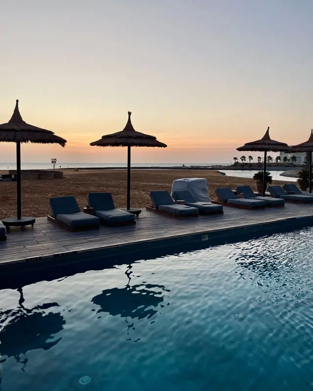 COCOtravel_Casa_Cook_El_Gouna-22 Casa Cook El Gouna Ägypten Sonnenuntergang am Pool