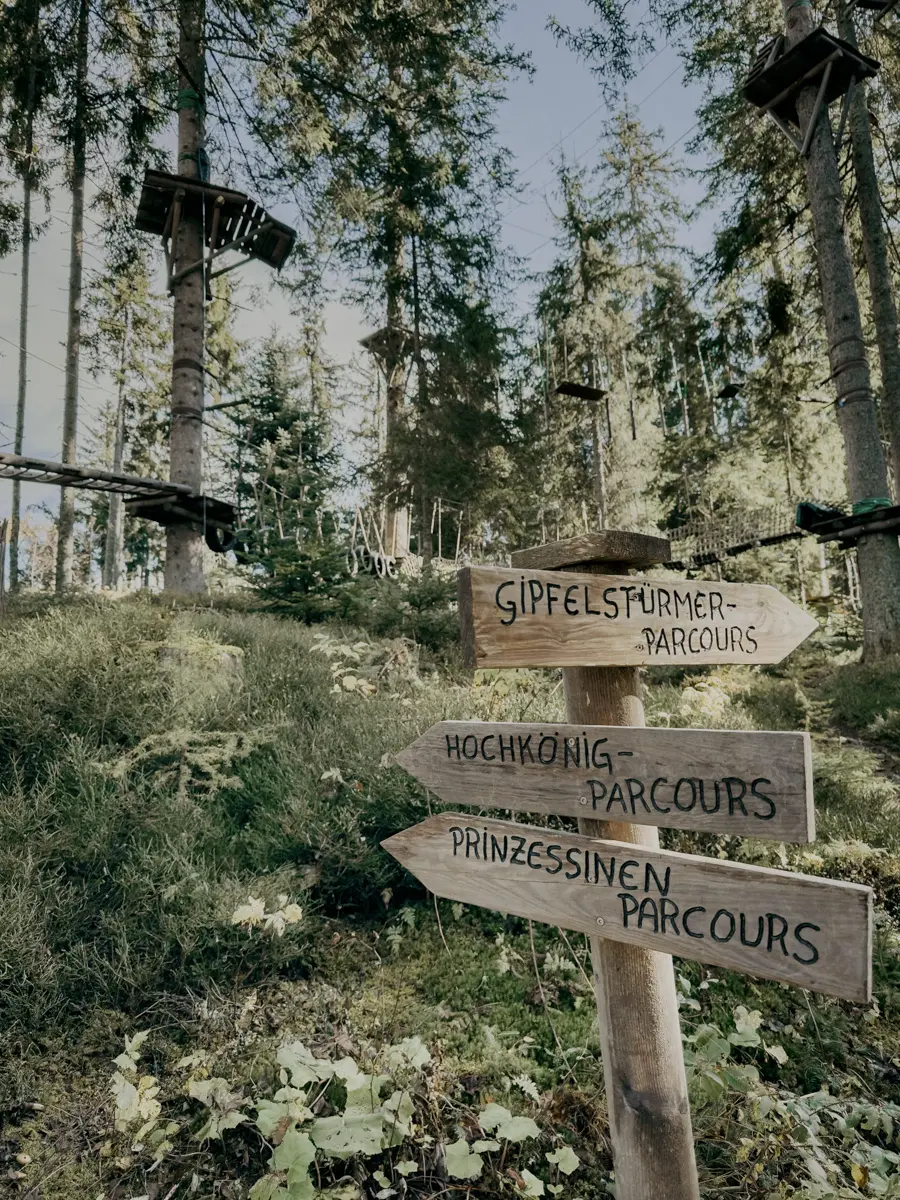 COCOtravel Oesterreich Juvenalm Hochseilgarten