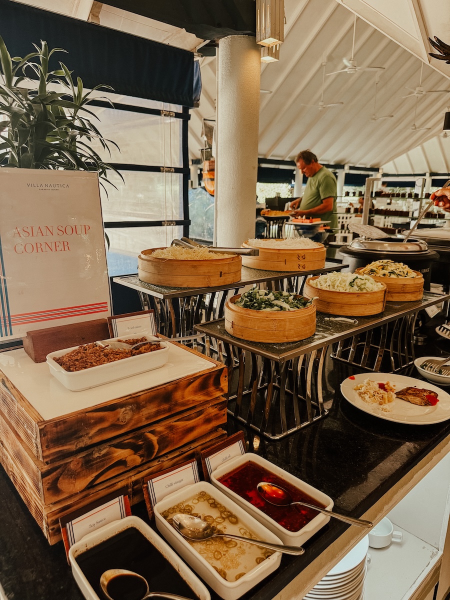 hoch COCOtravel villa nautica maldives food mainbuffet asiancorner hoch COCOtravel villa nautica maldives food mainbuffet asiancorner