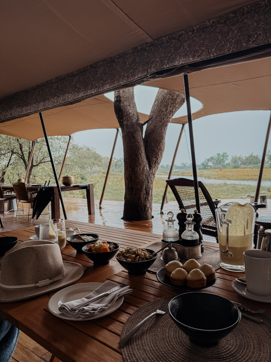 COCOtravel Botswana GreatPlains OkavangoExplorersCamp Restaurant Fruehstueck 5